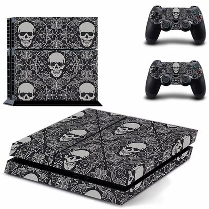 Skull PS4 Stickers Play Station 4 Skin PS 4 Sticker Decal Cover for Playstation 4 PS4 Console & Controller Skins Vinyl