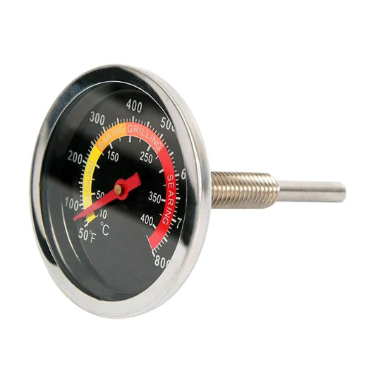 BBQ Grillthermometer aus Edelstahl – Smoker Ofenthermometer 0–400°C für Grill, Backofen und Räucherofen