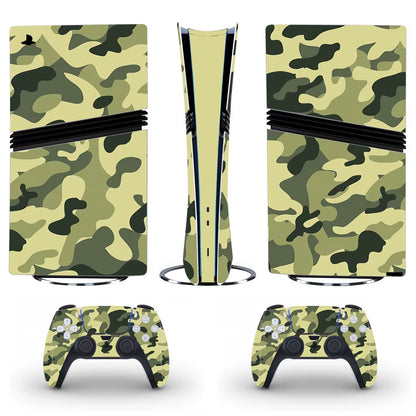 PS5 Pro Skin – Tarnmuster Vinyl-Aufkleber für Konsole & Controller | Schutz & Stil