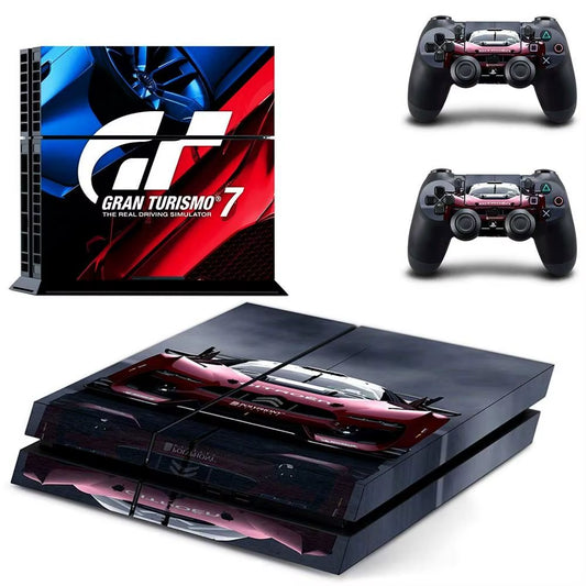 🔥 Gran Turismo 7 PS4 Skin – Hochwertiger Vinyl-Aufkleber für Konsole & Controller 🎮